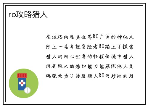 ro攻略猎人